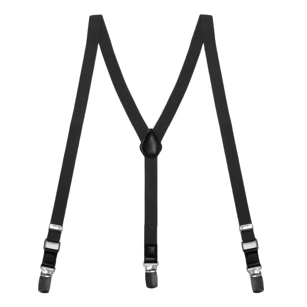 Black Skinny Suspenders