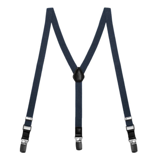 Dark Navy Blue Skinny Suspenders