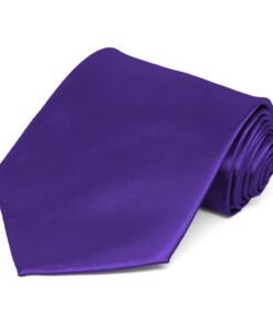 Amethyst Purple Solid Color Necktie