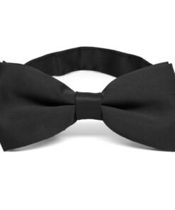Black Band Collar Bow Tie