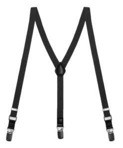 Black Skinny Suspenders