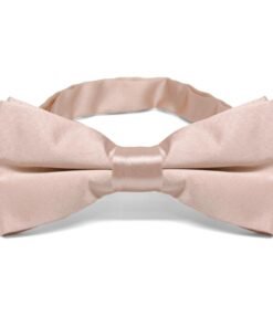 Blush Pink Band Collar Bow Tie