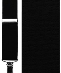 "Catania" Black Suspenders