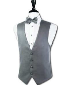 "Giorgio" Heather Grey Vest