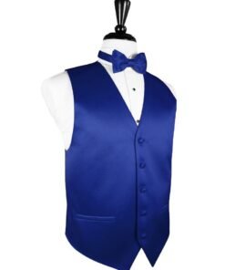 Royal Blue Luxury Satin Tuxedo Vest