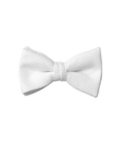 White Pique Bow Tie