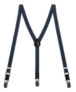 Dark Navy Blue Skinny Suspenders