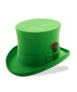 Kelly Green Premium Wool Top Hat