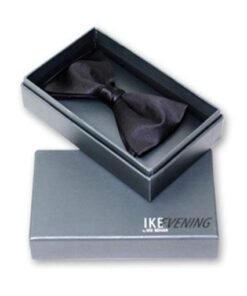 "Ike" Black Silk Bow Tie