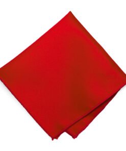 Red Solid Color Pocket Square