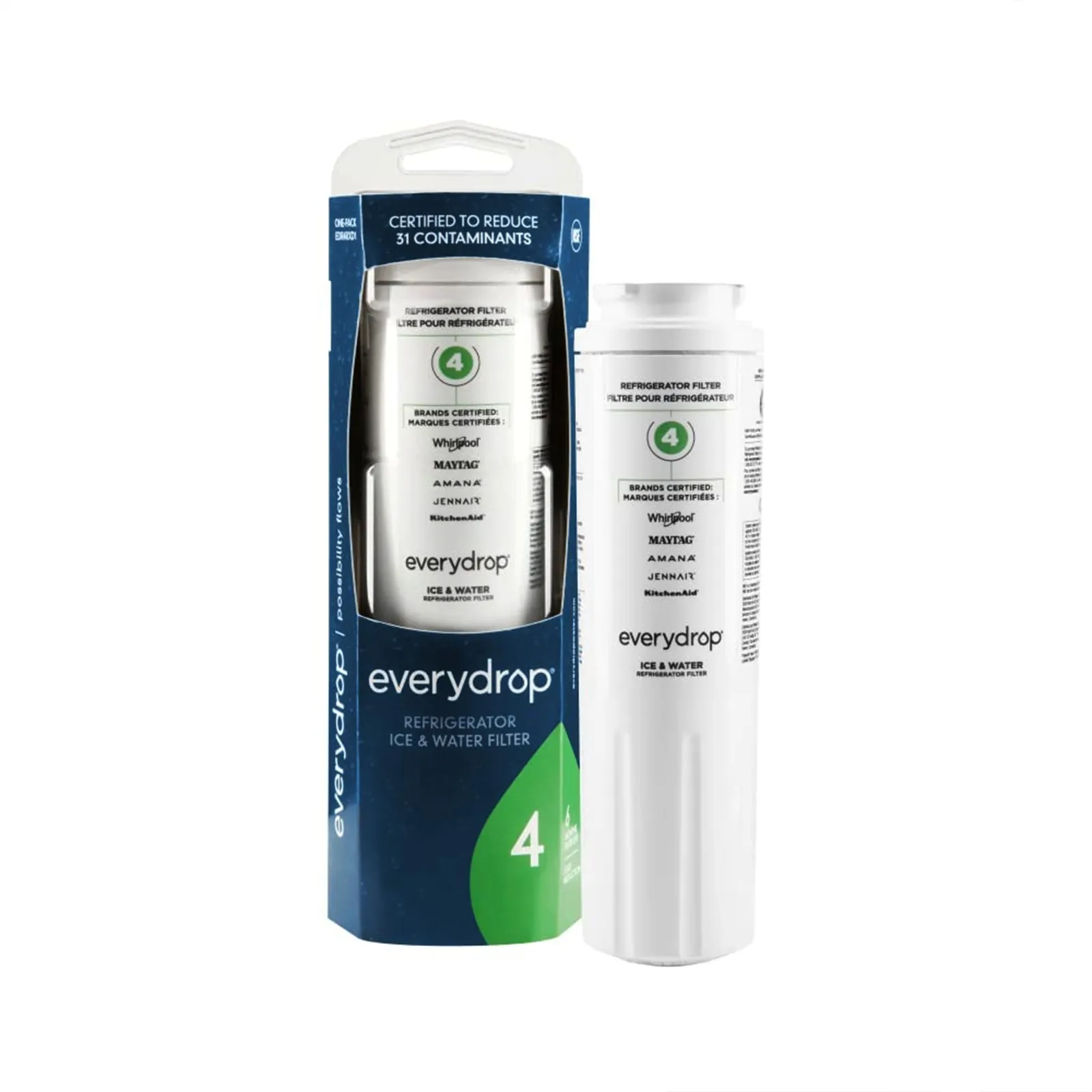 EveryDrop by Whirlpool EDR4RXD1 Filter 4, Refrigerator Water Filter 4, UKF8001, 4396395 - Image 3